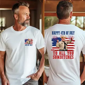 Funny 4th Of July Sheriff Shirt, To All You Sumbitches Patriotic Tee, USA Flag Independence Day Gift For Men