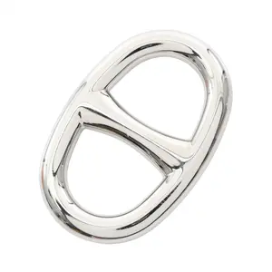 Pre-owned HERMÈS Iron Small Leather Goods Hermes Chaine d Ancre scarf ring accessory