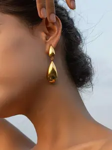 Women's Elegant Minimalist Water Drop Design Dangle Earrings, Fashion Retro Dangle Earrings for Party, Daily Decor, Trendy All-match Vintage Jewelry As Birthday Gift for Women & Girls Lightweight Earring