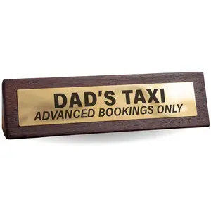 Boxer Gifts Dad’s Taxi Novelty Sign – Funny Dad Gift for Father’s Day from Son or Daughter – Joke Stocking Filler