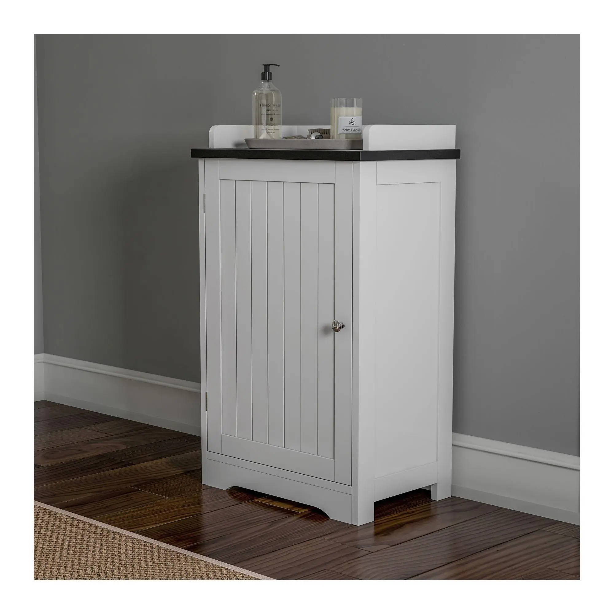 Lavish Home 29" Bathroom Floor Storage CabinetCupboard