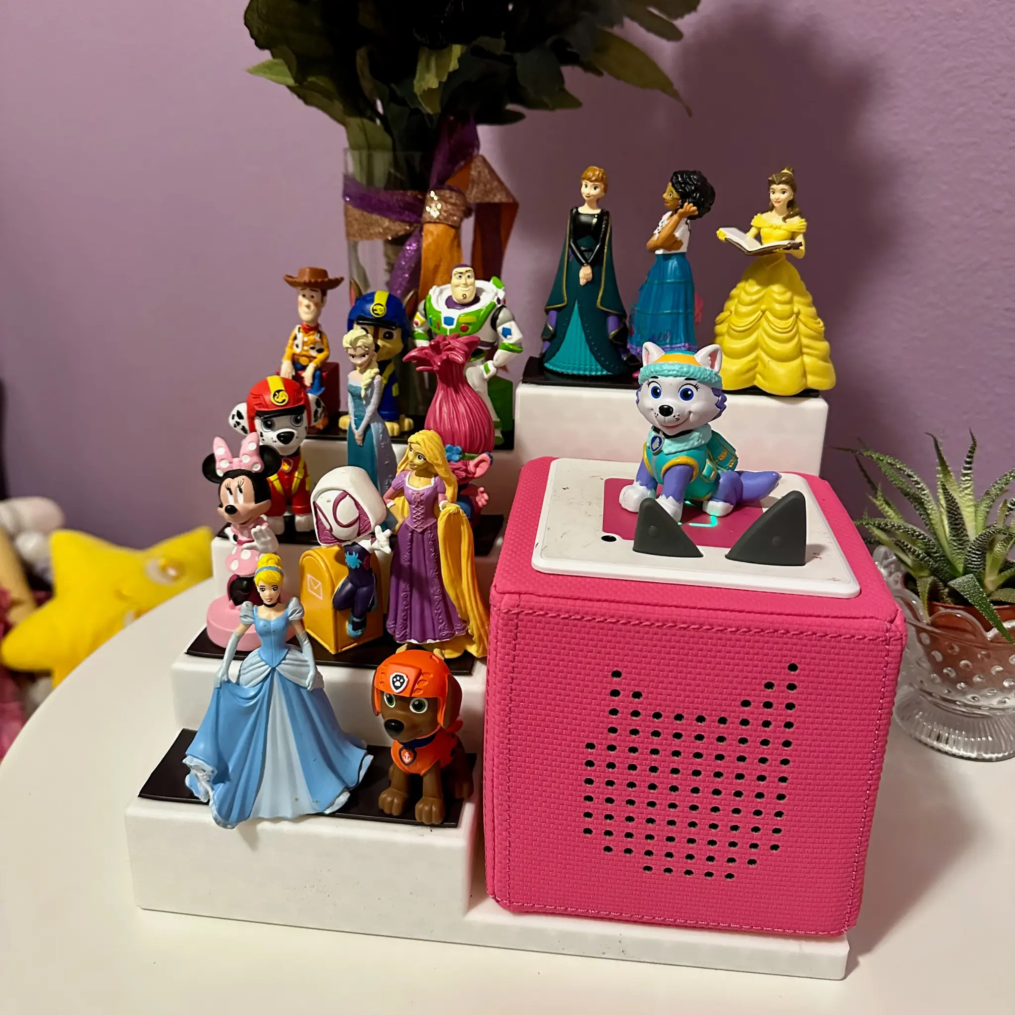 Magnetic Toniebox Docking Station and Figurine Storage Stairs Organizer Racks