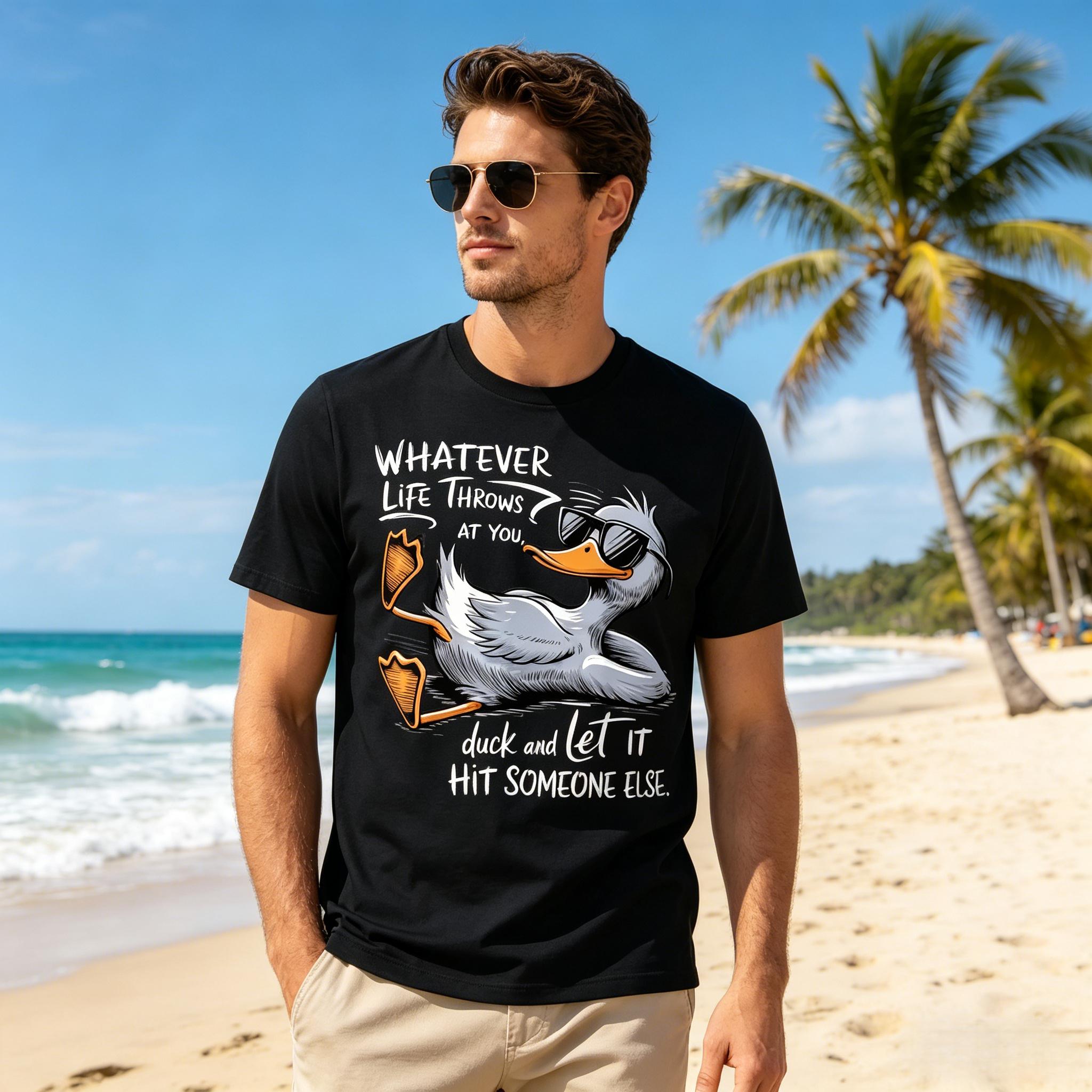 Funny Duck Shirt Funny Quote Graphic tees For Men Women T-Shirt Graphic tees