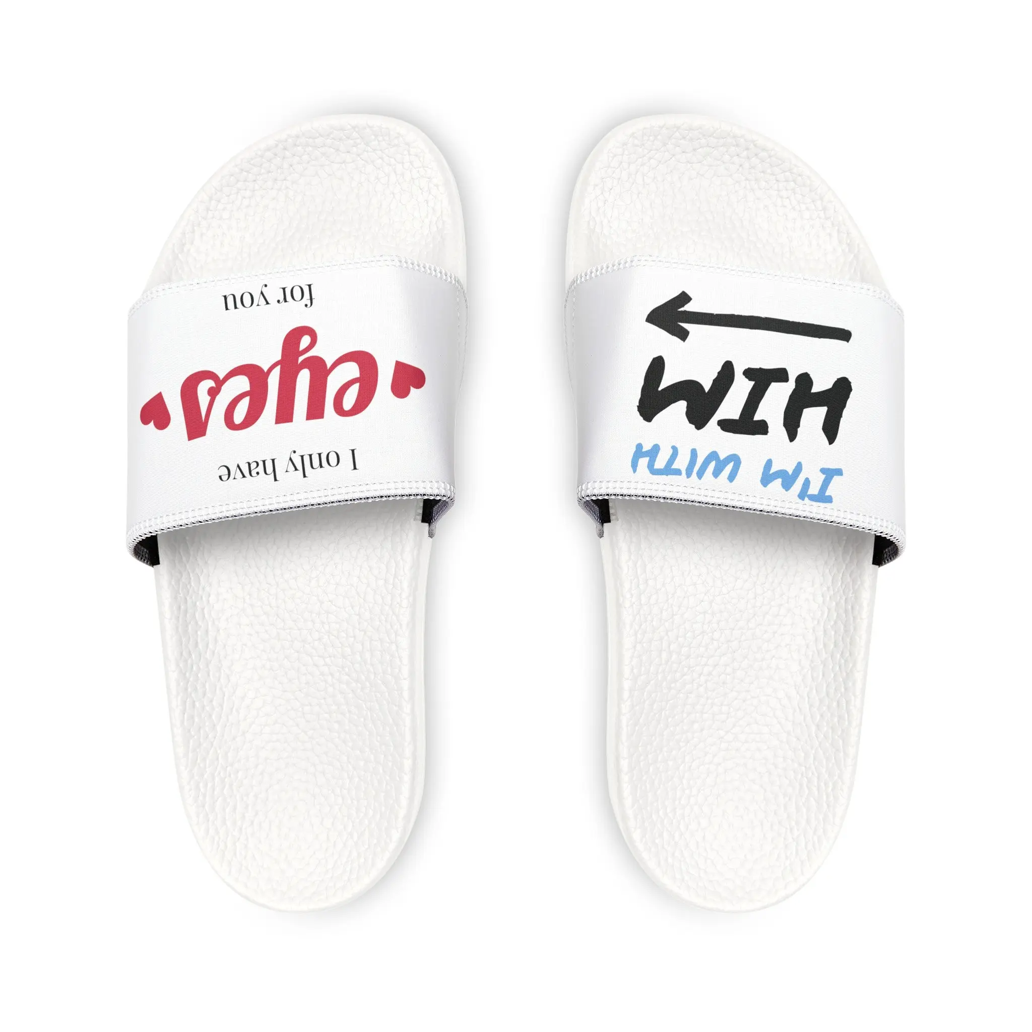 I'm with Him- PU Slide Sandals