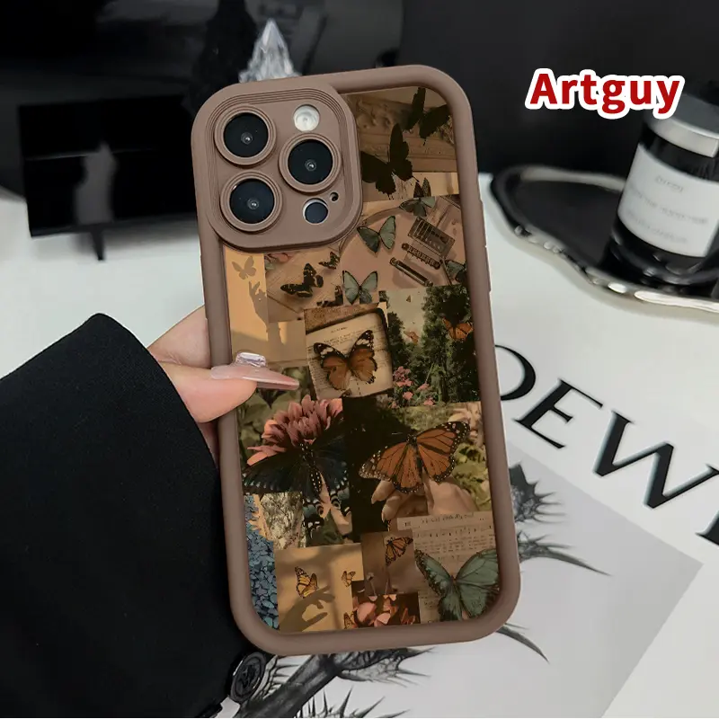 Butterfly Reverie Silicone Phone Case Accessories - Shockproof, Pocket-Friendly, Advanced Fashion Gift Softcase for iPhone 17, 16 Pro Max, 16E, 15 Plus, 14, 13, 12, 11, XS, XR
