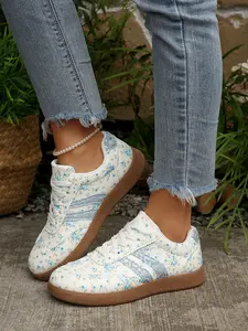 Summer New Flat Casual Trainer Sneaker Shoes, Lightweight Sporty Fashion Single Shoes for Women, Versatile and Comfortable Footwear
