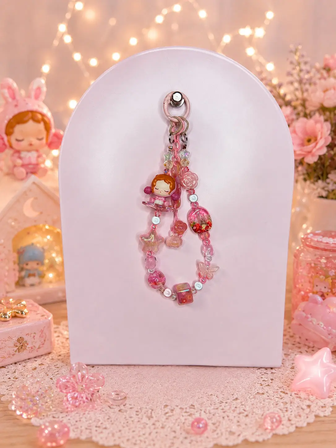 Sakura Skullpanda Phone Charm