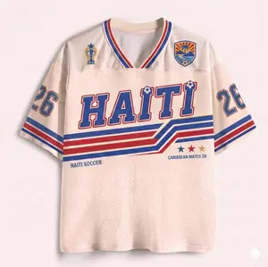 Soccer Jersey Haiti , Retro Caribbean Shirt, Custom Name Number Jersey, Haitian Football Fan Gift