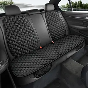 Linen Texture Breathable Car Seat Cushion with 2 Backrests & 1 Long Cushion for All Seasons Easy Installation Suitable for Various Car Models