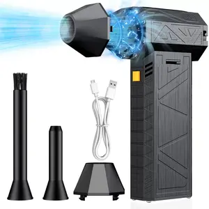 130000RPM Portable Turbo Jet Fan Blower | Brushless Motor Stepless Speed Control | Cordless Electric Air Duster & Car Dryer for Detailing, PC & Patio | Type-C Rechargeable Jet Fan for Inflatables & BBQ | Compressed Air Alternative | Tech Gift for Men, Dad