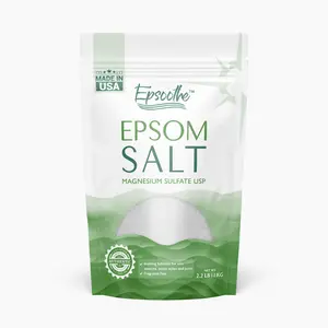 LA SALT CO Epsoothe Epsom Salt 2.2 lb USP Pharmaceutical Grade Magnesium Sulfate Soak for Relaxation & Self-Care Made in USA
