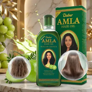 Dabur Amla Hair Oil - 300 ml Ayurvedic Herbal Oil with Pure Amla & Botanical Extracts for Nourished Scalp, Strong Roots, Shiny Moisturized Hair (For Men & Women)