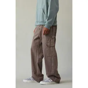 Pacsun Men's Dylan Baggy Jeans Cargo Carpenter Washed Brown