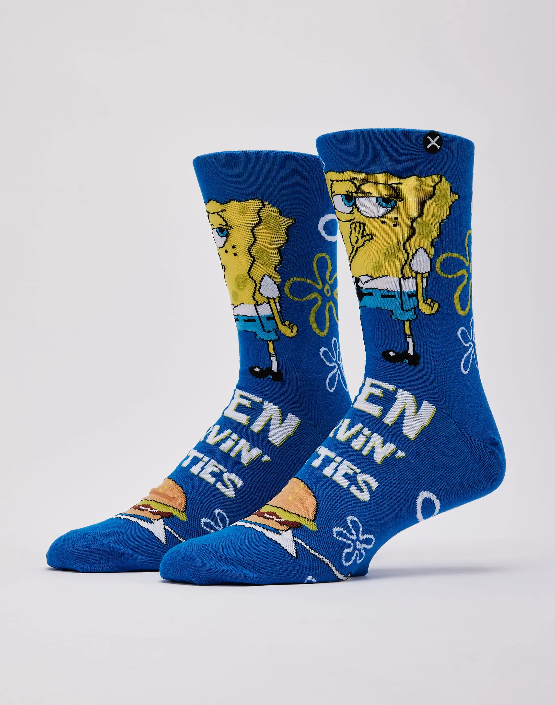 Mens Odd Sox SpongeBob Been Serving Crew Socks