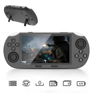 Sf3000 Retro Game Console 64GB, Handheld Video Game Machine, Gaming Console, 20000+ Games, 4.5 Inch HD Screen, TV Output, 3D Dual Joystick, Perfect Gift