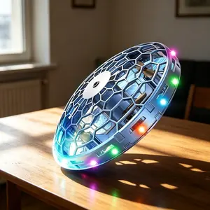 Hands-Free Motion Sensor UFO Drone for Kids, 360° Flying Ball Toy with LED Lights, Easy Indoor Mini Drone for Boys Girls - Blue