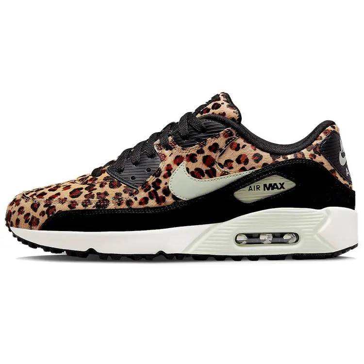 Nike Air Max 90 Golf NRG 'Leopard' Shoe - Sports Footwear, Sneaker, Sports Shoes, Trainer for Golf, Athletic, Animal Print, Casual, Leopard Print Accents, Golf Performance