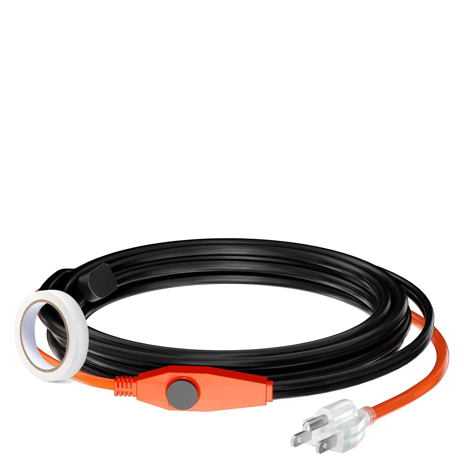 【Summerfinds】VEVOR Pipe Heating Cable,12FT 7W/FT Heat Tape for Pipes with Built-in ThermostatWater Pipe Heat Cable Protects PVC HoseMetal and Plastic Pipe from Freezing