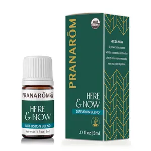 Pranarom Here & Now Essential Oil Diffusion Blend – Citrus, Woodsy & Jasmine Notes