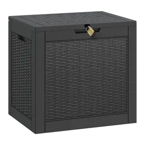 35-Gallon Heavy-Duty Weatherproof Storage Container, Premium Resin Storage Bin with Locking Lid for Garage, Patio and Home Organization​-Best Christmas Gifts.