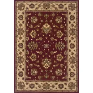 Oriental Weavers Ariana 623V3 Polypropylene Area Rug - 2x8 Red-Ivory Runner