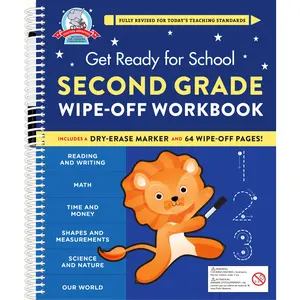 Get Ready for School: Second Grade Wipe-Off Workbook