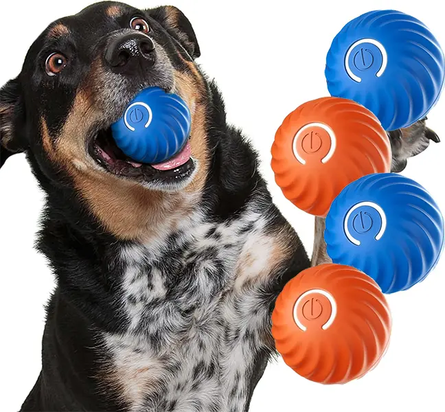 Interactive Dog Ball Toys - Smart Electric Dog - Automatic rolling ball，Suitable for puppies and small to medium-sized to large-sized dogs，Intelligent jumping - Balls that can move, bounce and rotate automatically. Vibration function.-GTTQ, Ball Toy Balls