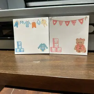 Baby girl or boy notepad designs