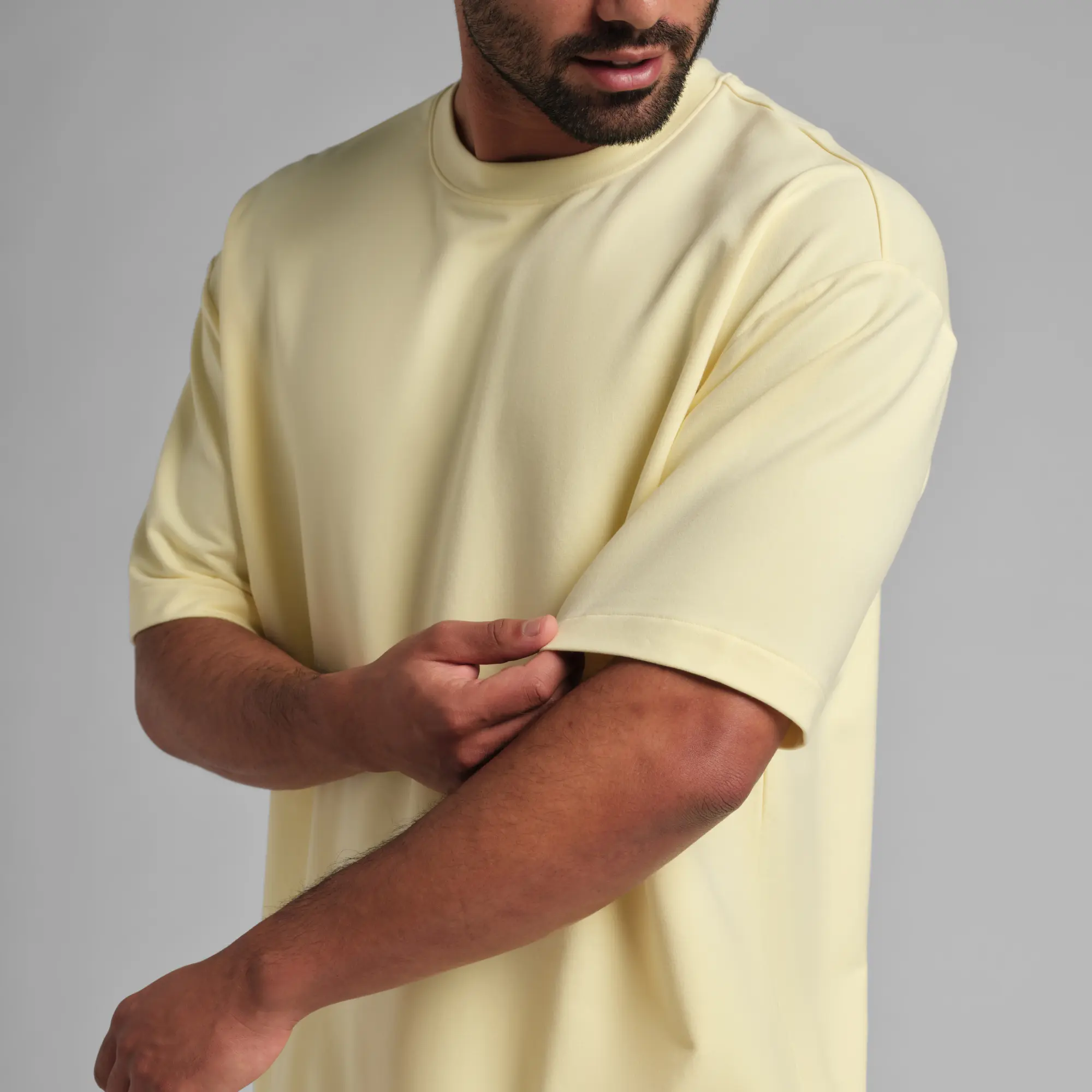 Comfrt | Luxe Terry Tee | Men's Micro French Terry Oversized T-Shirt Fabric Top