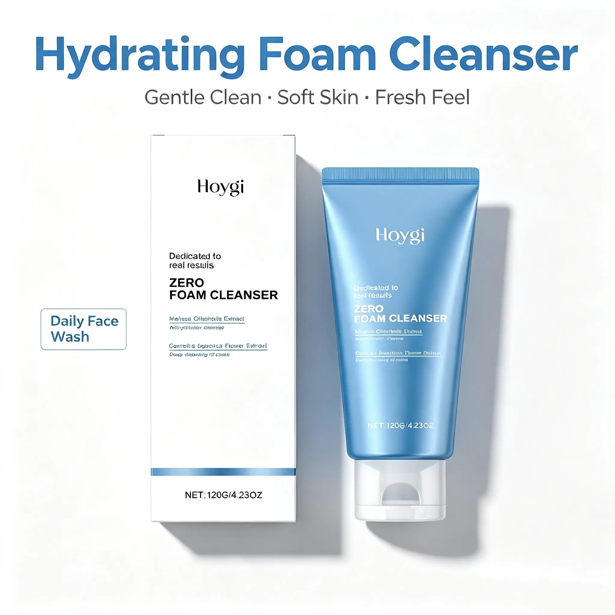 Moisturizing Facial Cleanser - Gentle Exfoliation, Hydrating, Radiant, Soft Smooth Skin, Refreshing Cleanse, Moisturizer Moisturizer Moisture Hydrate Hydrating Daily Silkening Creamy