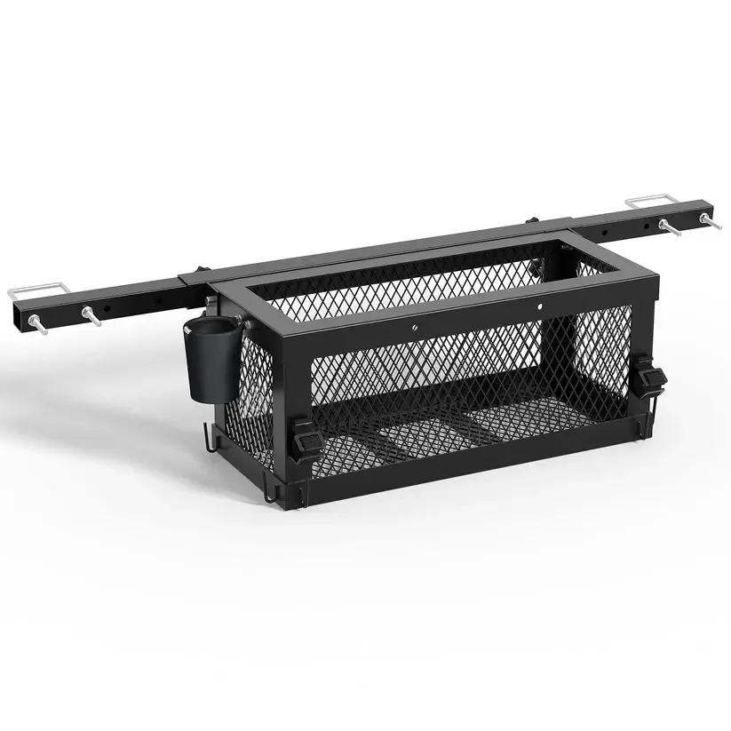 [NEW PRODUCT - FLASH SALE] Garvee 23.5" x 10" x 10" Heavy Duty Steel Tractor Storage Organizer Tray – Global Interior Container for ROPS, Zero Turn Mowers – Multi-Function Utility Holder - Without Tool Box
