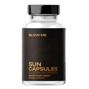 Sun Capsules - Natural Tanning Supplement - Astaxanthin, Lycopene, Lutein, Vitamin E, L-Tyrosine, and Copper Gluconate - Safe No Sun Tan