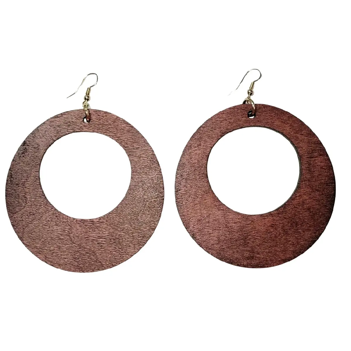 3in Blackcherry Hoop Earrings