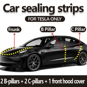 Car sealing strips suitable for Tesla modely3/Y full car sealingstrips sound insulation and noise reduction door shockabsorption and waterproof strip modification accessories