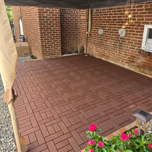 33Pcs +11Pcs Interlocking Deck Tiles Easy Quick Installation for Porch Poolside Outdoor Indoor Balcony Backyard Easy to Clean Supplier Warranty 44Pcs per Box