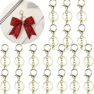 20Pcs/Set Lobster Claw Clasps Hook with Flat Split Keychain Ring with Swivel Trigger Clip with Little Lobster Clasp for DIY Craft Jewelry Making,Christmas Party Gifts,Tools & Hardware