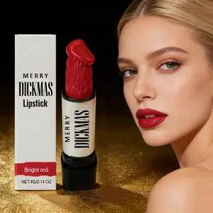 Big Christmas Party Lipstick, Plump Smooth Natural Color, Versatile Matte Glossy Finish, Long-Lasting No Smudge, Moisturizing Matte Lipstick, Single Item