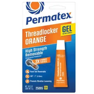 Permatex PA25005 5 gm High Strength Orange Threadlocker Gel