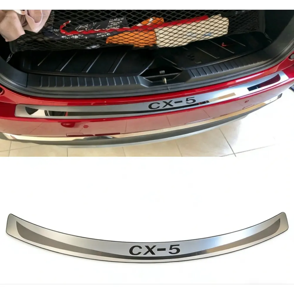 For Mazda CX5 CX-5 CX 5 2023 2024 2025 Car Accessories Rear Bumper Guard Stainless Steel 1pcs Kick Plate Protectors Car Stickers Auto Parts Cover Car Styling Auto Parts