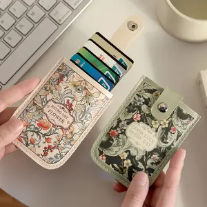 Pull Out Card Bag, Large Capacity Id Card Holder Creative Card Holder With Multiple Card Slots For Storage Compact And Ultra-Thin Card Clip