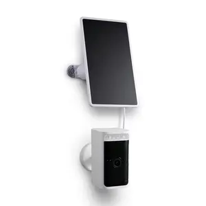 Solar Panel Compatible with Wyze Battery Cam Pro (Wyze Battery Cam Pro NOT Included) (White) Wasserstein