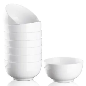 Garvee 4.5" Serving Bowls, 10 Oz Salad Bowls Set of 3 for Kitchen, Porcelain Bowl Sets for Salad Rice Oatmeal Fruit Ramen, Dishwasher & Microwave Safe