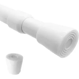 Spring Tension Curtain Rods 28-43in Spring Load Adjustable Expandable Heavy Duty Steel Small Short Tension Curtain Rod for Windows,Kitchen,Doorway,Bathroom,Cupboard Bars