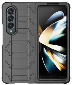 Case for Galaxy Z Fold 4 5G, Nakedcellphone Special Ops Tactical Dual Layer Rugged Protector Cover [Anti-Fingerprint] for Samsung Z Fold4 Phone (SM-F936U, 2022)
