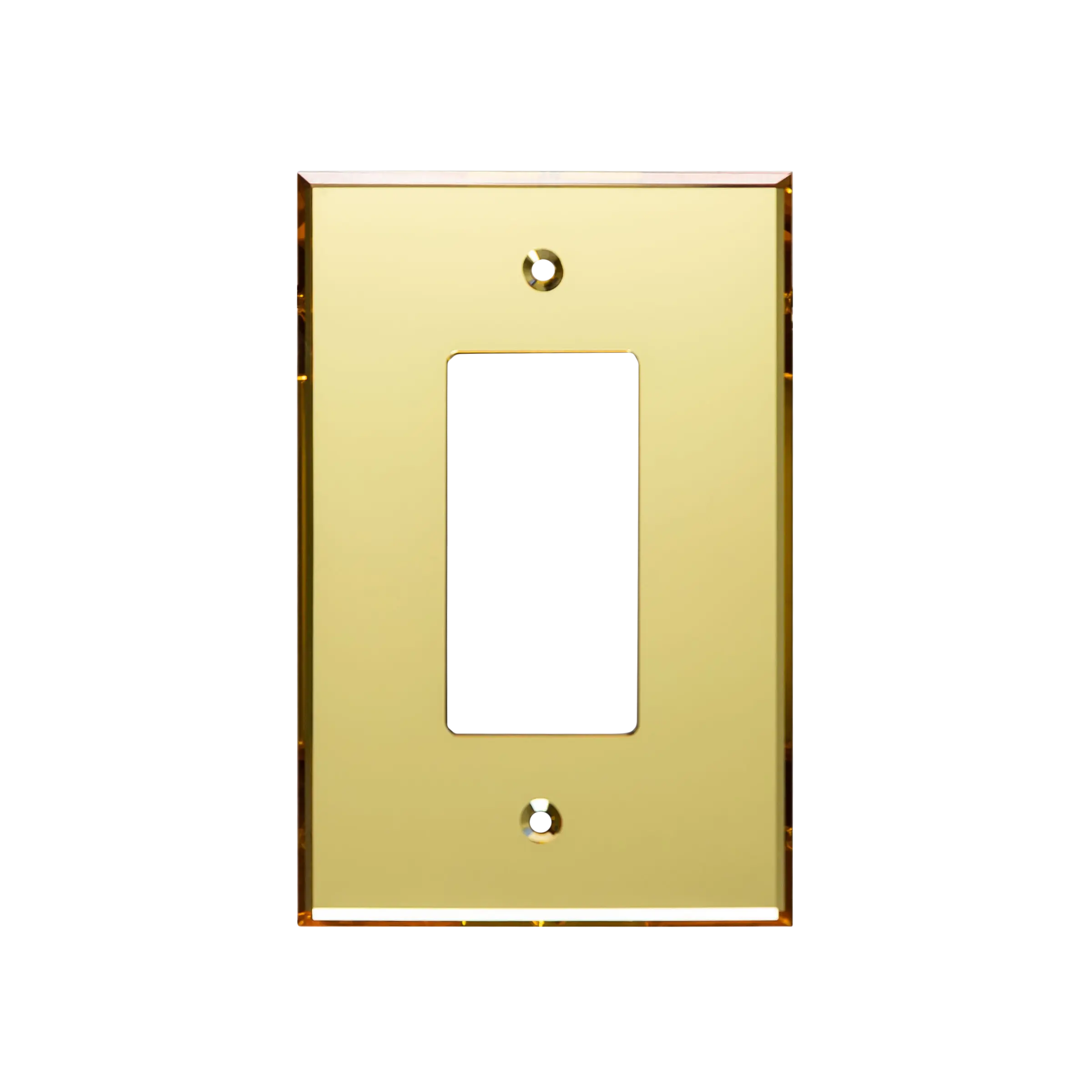 LIDER Oversized Acrylic Mirrored Decorator Wall Plate, Reflective Cover Plate for Decorator Switch or Outlet, Plexiglass Wall Plate, 1-Gang
