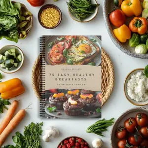 Healthy Breakfast Menu Template, 75 Pieces, Easy-To-Use Design, Perfect for Home & Office Use, Durable Paper Material