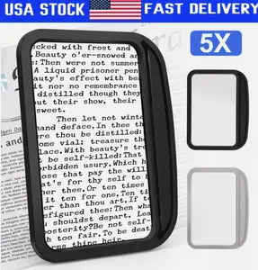 5X Large Full Page Handheld Magnifying Glass for Reading Small Prints