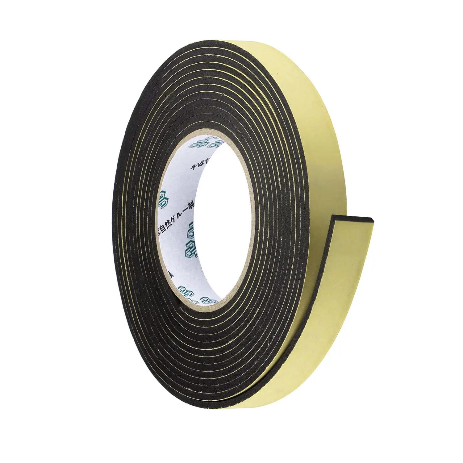 High Density Single Sided EVA Foam 3m Tape with Release Paper Coating - Shock-Absorbing, Anti-Skidding, Waterproof, Oil-Resistant, Corrosion-Resistant Sound Insulation Gasket Tape for Car Speakers, Cabinets, Pipes (3mm/1/8in Thick, 10mm Wide, 16.5ft)