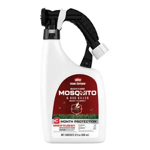Ortho Home Defense Backyard Mosquito & Bug Killer Ready-To-Spray - Hose-end, Applicator, Kills Mosquitoes, Fleas & Ticks, 32 fl. oz.