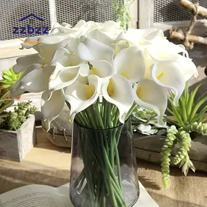 10pcs Lifelike Artificial Calla Lily Flowers - Perfect for Home  & Holiday Celebrations  Floral Wreaths fan clackers Bouquet White spring Decor Indoor Plants